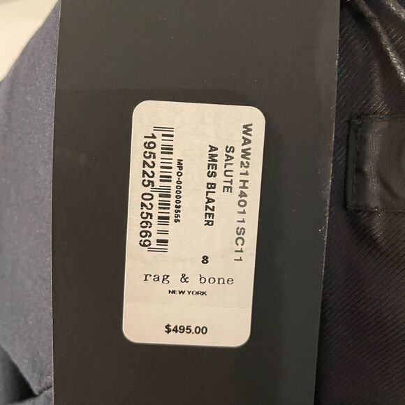 Rag & Bone Ames Blazer in Navy - size 8 ✨NWT✨ - Picture 9 of 13